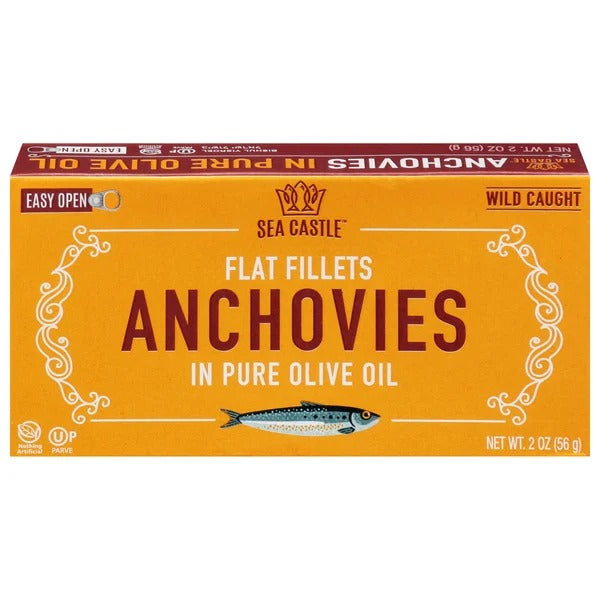 ANCHOVIES IN PURE OLIVE OIL | Sea Castle | Sinai Deli & Bakery
