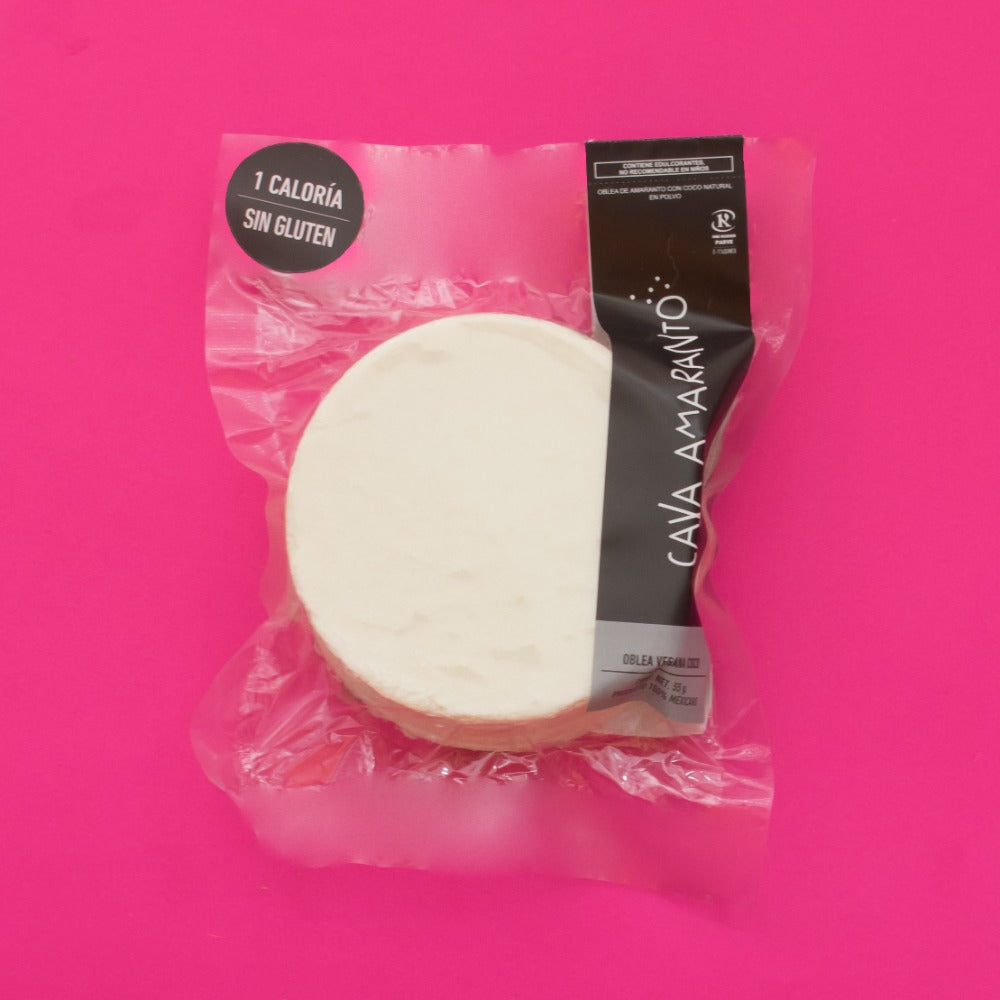 Oblea Vegana Coco (55g) | Casa Amaranto | KMD Kosher Parve