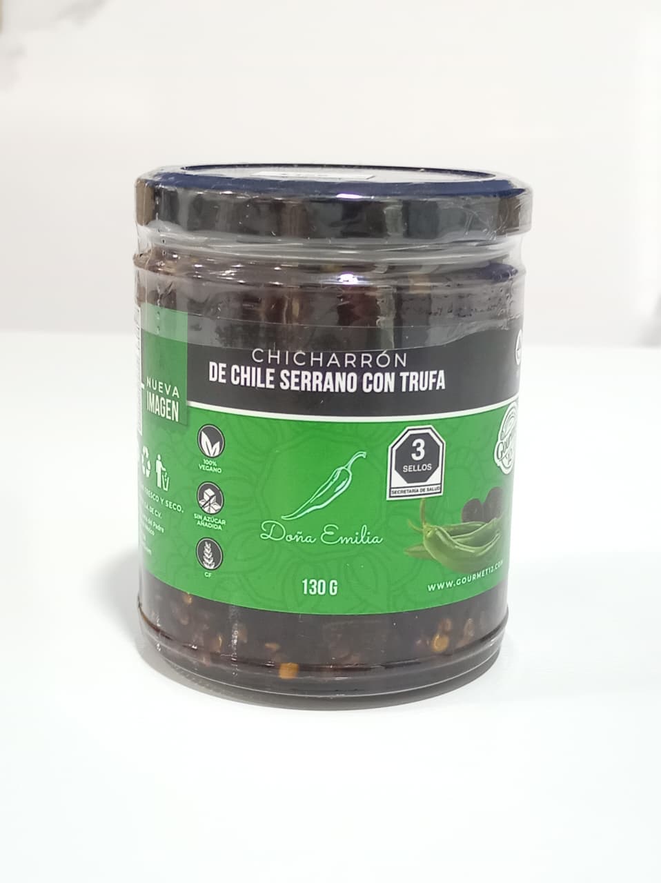 Chicharrón de Chile Serrano con Trufa (130g) | Doña Emilia | KMD