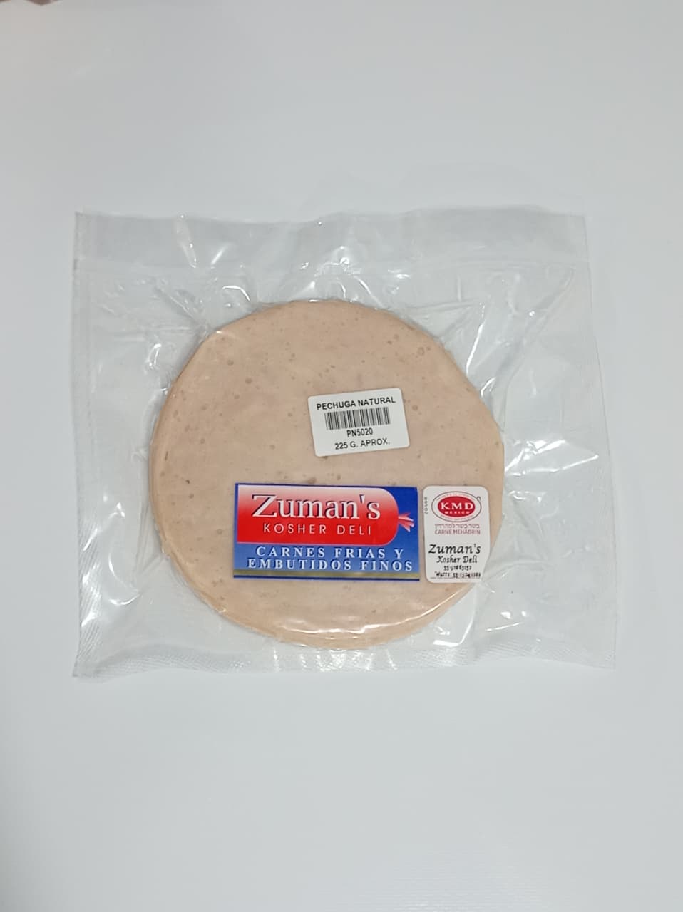 Pechuga Narural Pavo Blanco (225g aprox) | Zuman´s | Kosher & Deli