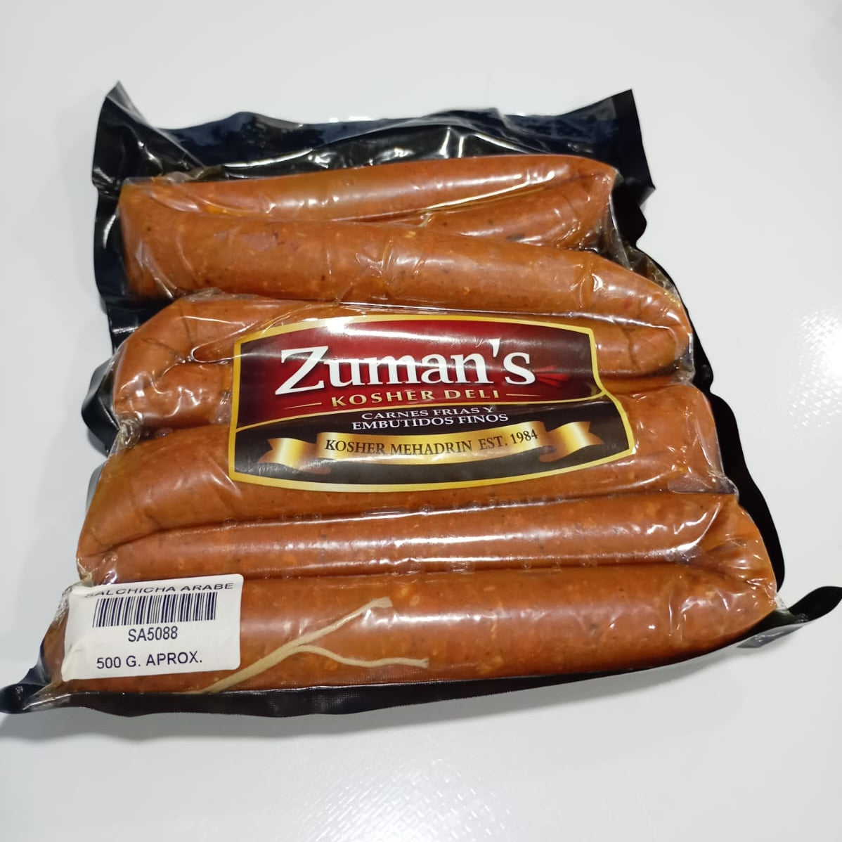 Salchicha Arabe (con tripa artificial) | Zuman´s | KMD Kosher