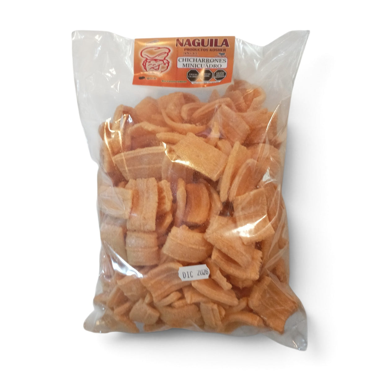 Chicharrones Mini Cuadro 250gms | Naguila | KMD Kosher