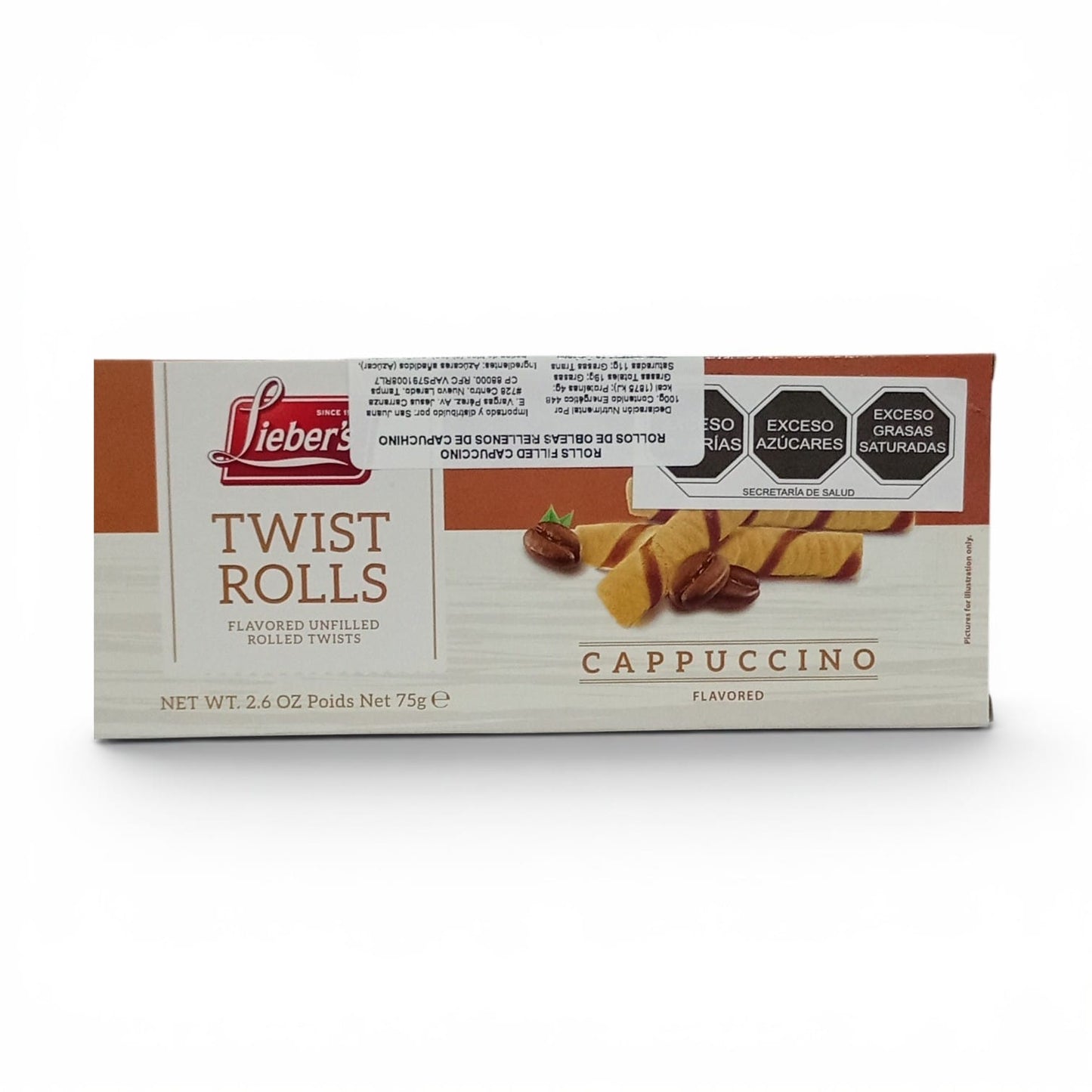 Waferrolls Capuchino 75g | Liebers | Parve