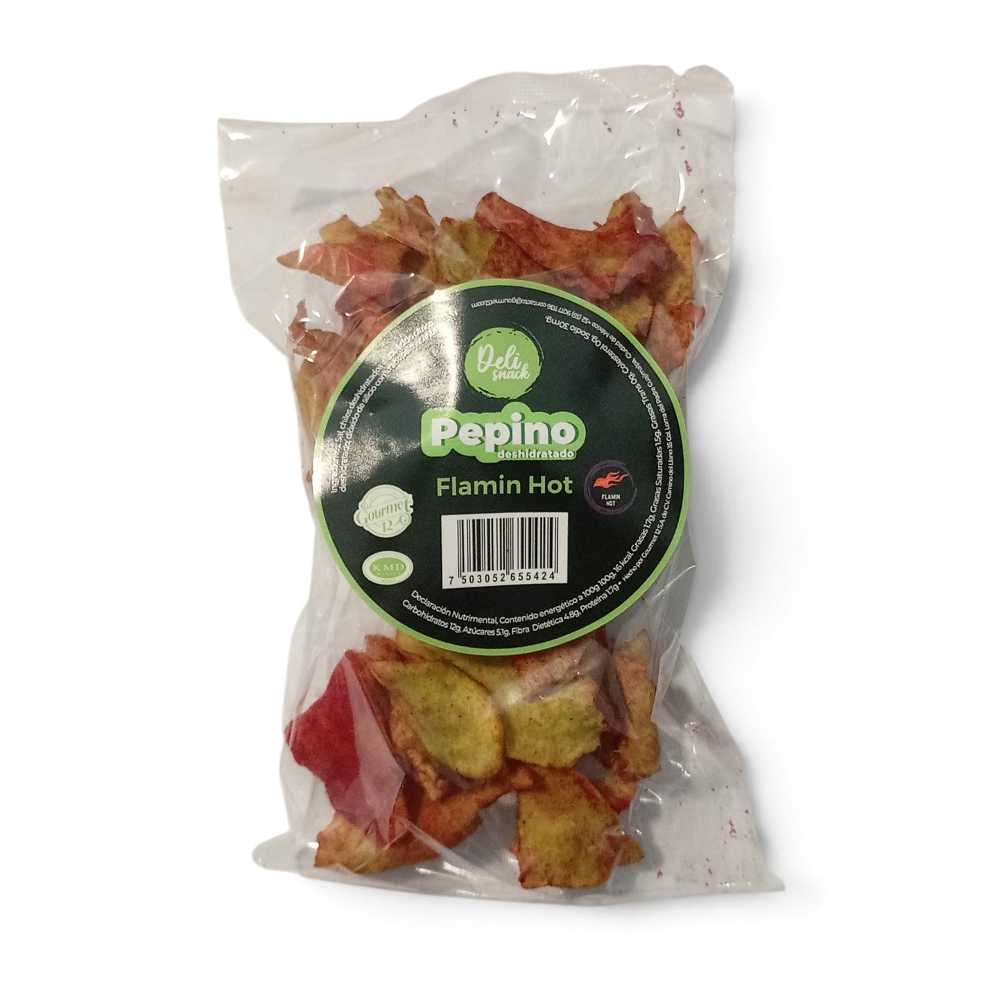 Bolsa Pepino Deshidratado Flamín Hot | Deli Snack | KMD Kosher