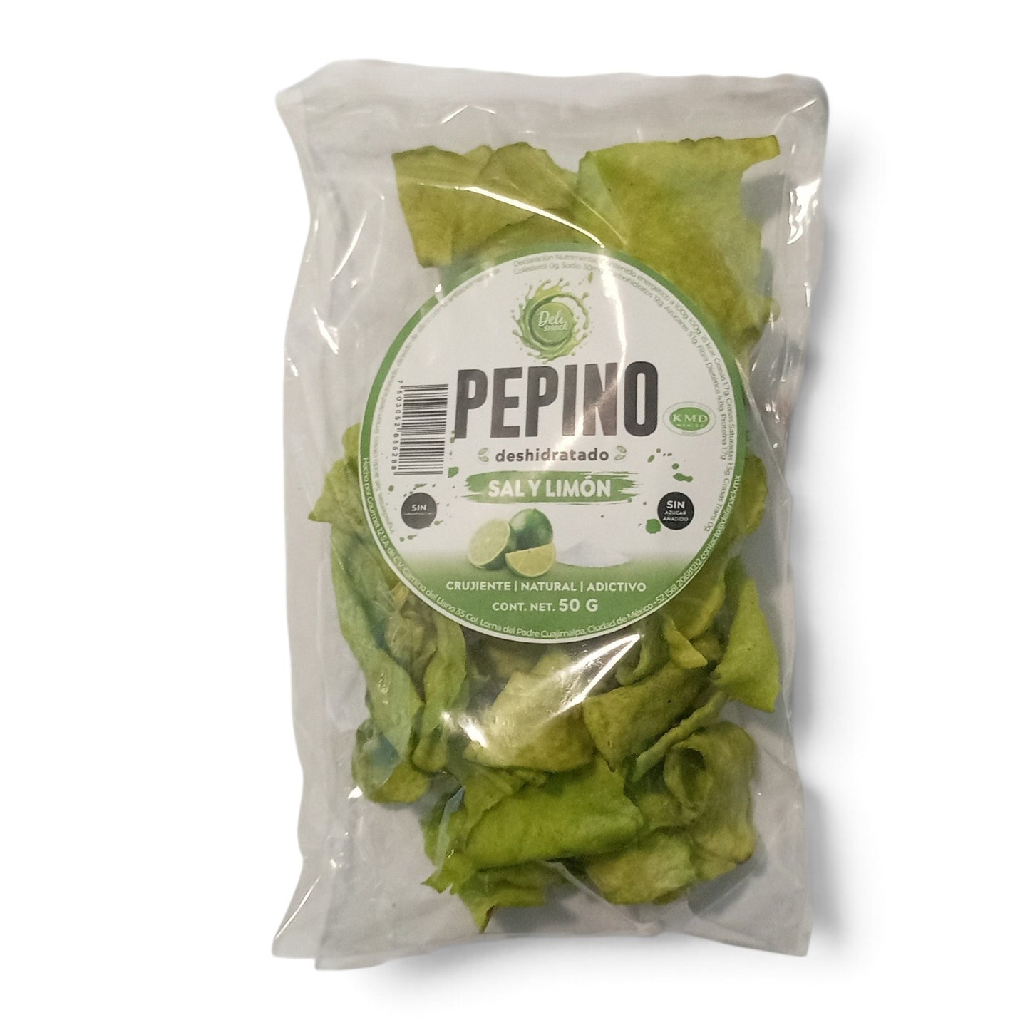 Bolsa Pepino Deshidratado con Sal y Limón | Deli Snack | KMD Kosher