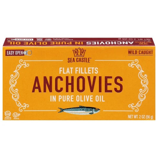 ANCHOVIES IN PURE OLIVE OIL | Sea Castle | Sinai Deli & Bakery