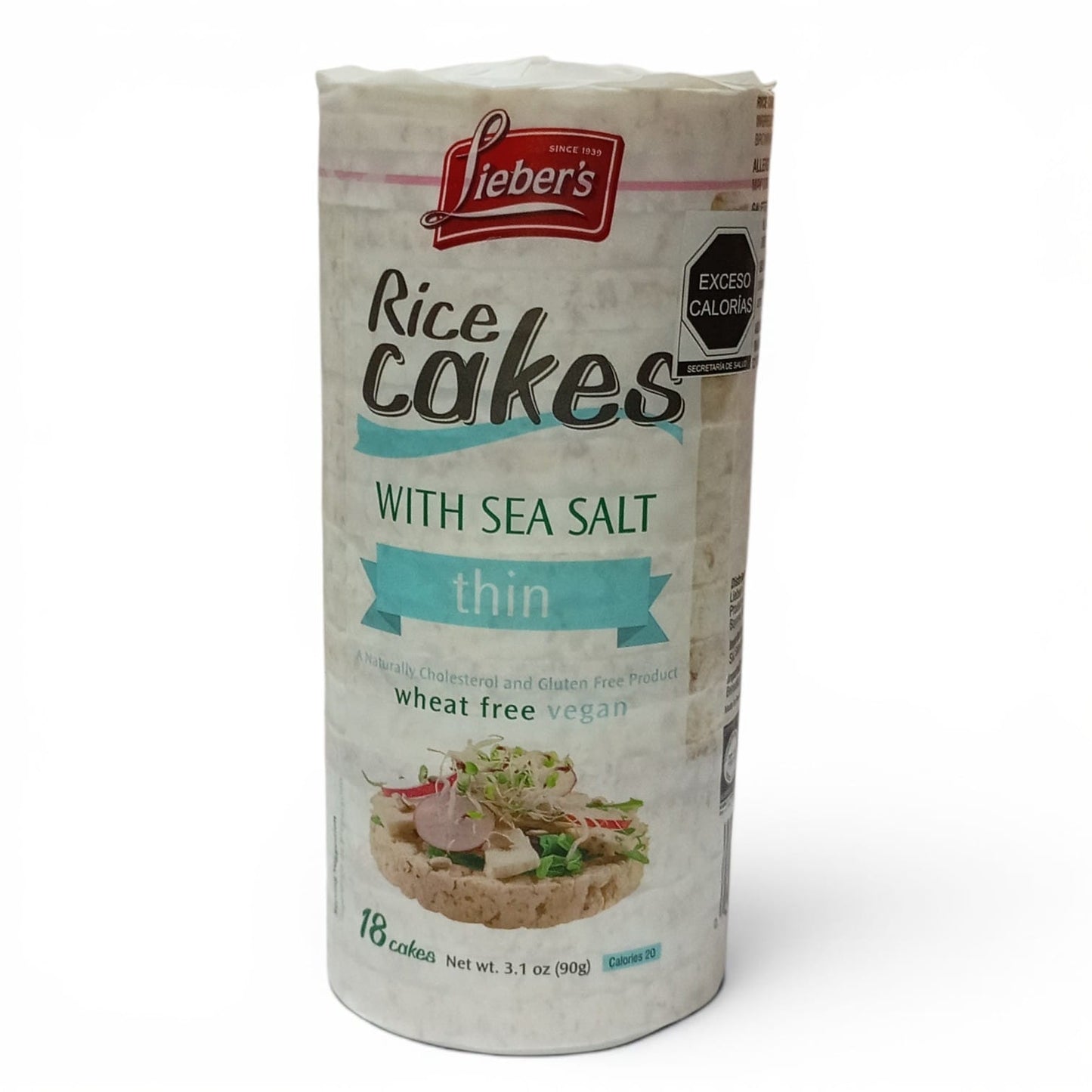 Thin Rice Cakes Sea Salt | Liebers