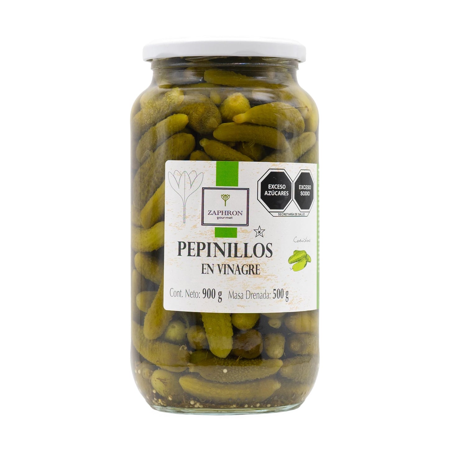Pepinillos 900ml-500g | Zaphron