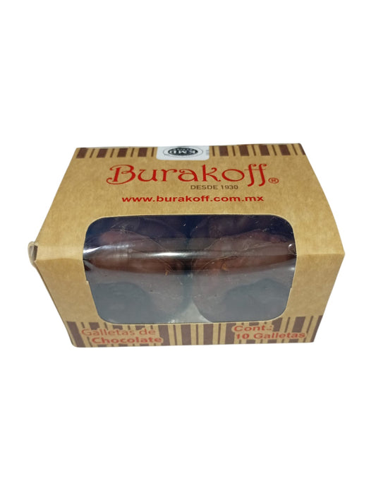 Galletas de Chocolate (sin azúcar) 10pzs | Burakoff | KMD Parve