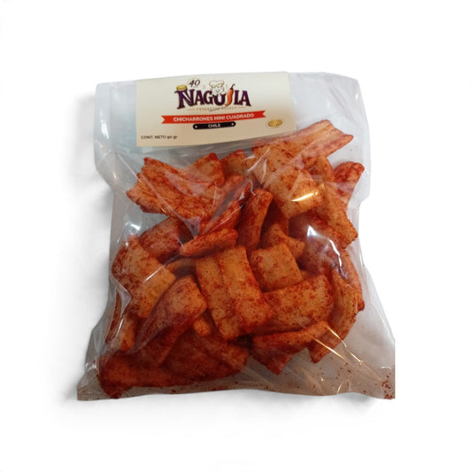 Chicharrones Mini Cuadro Chile 90gms | Naguila | KMD Kosher