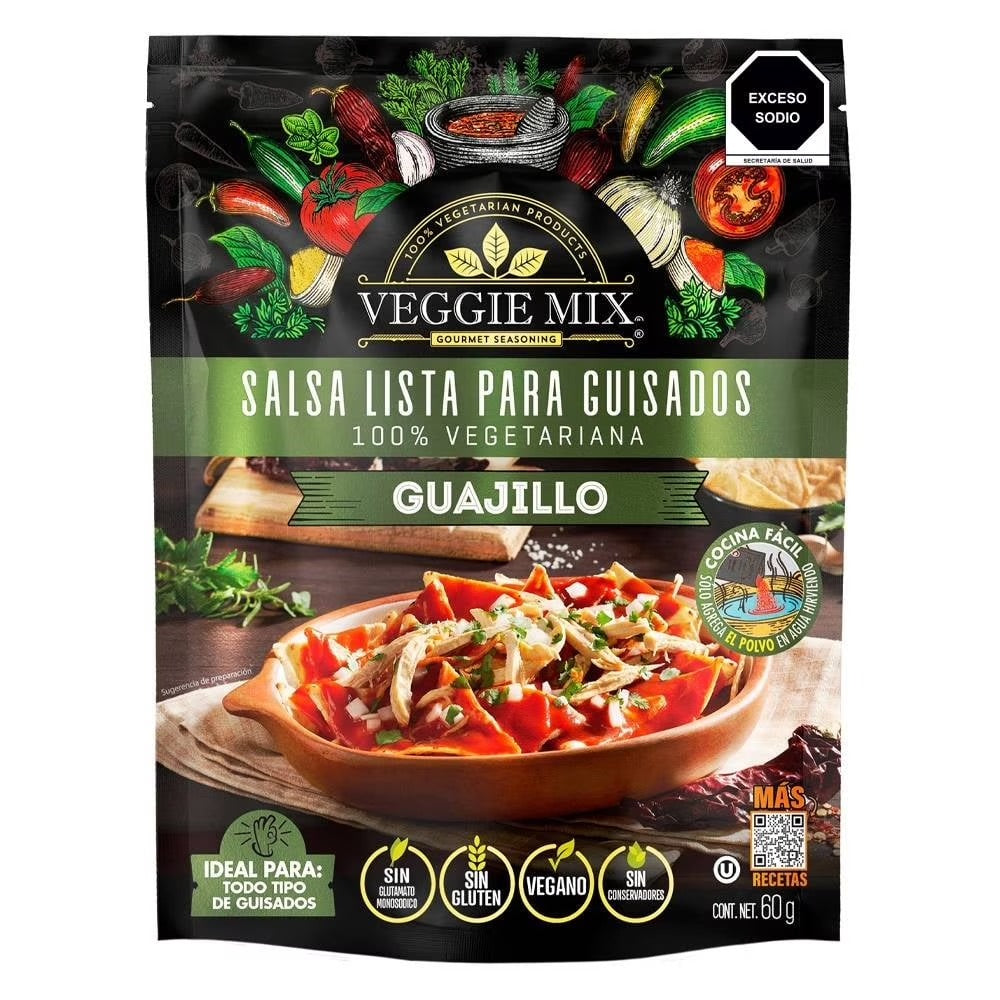 Salsa Guajillo Lista para Guisados 60g | Veggie Mix | One Kosher Parve