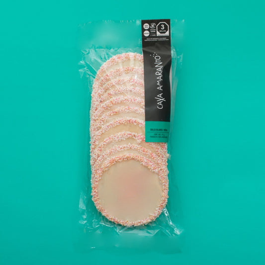 Oblea Blanco / Rosa (75g) | Casa Amaranto | KMD Kosher