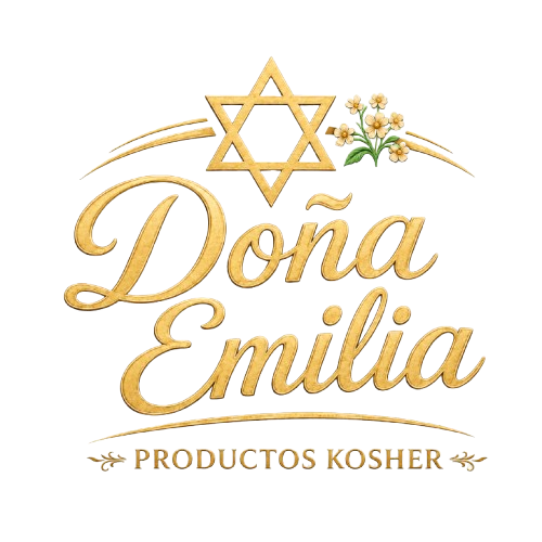 Logo de Doña Emilia Productos Kosher, marca de productos gourmet y despensa kosher disponible en Cohen’s Kosher & Deli.