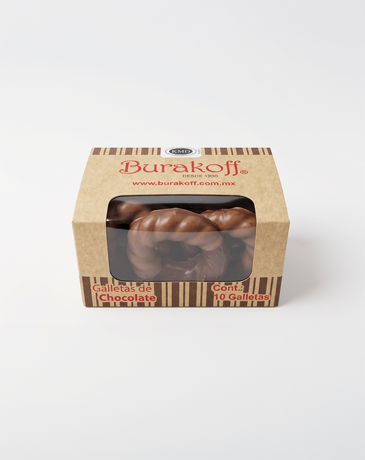 Galletas de Chocolate 10pzs | Burakoff | KMD Parve
