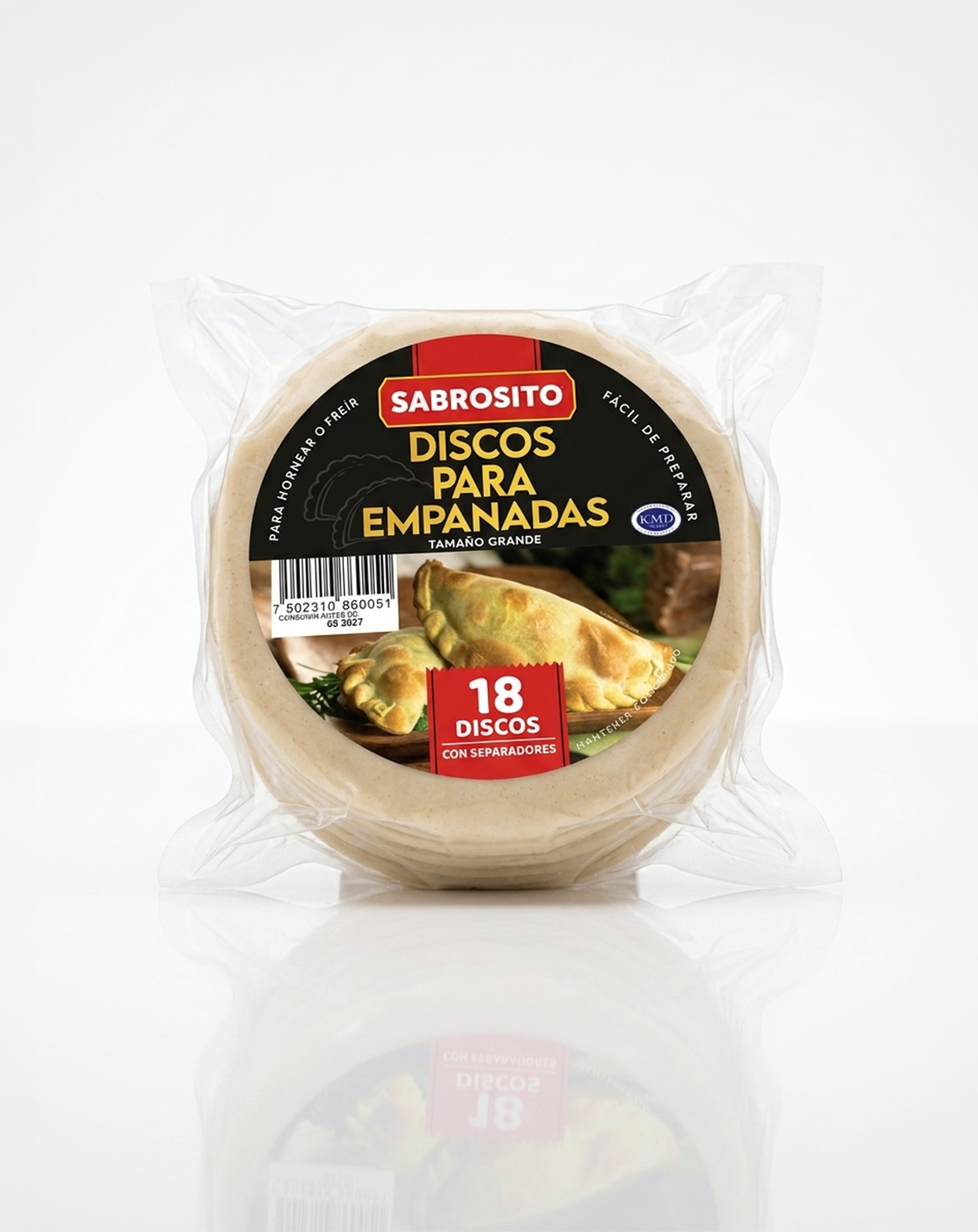 Disco de Empanada Grande 13cm 18Pzas | Sabrosito | KMD Kosher