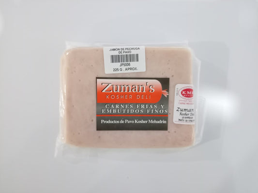 Jamón de Pechuga de Pavo (225g aprox) | Zuman´s | Kosher & Deli