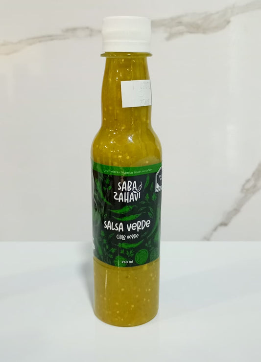 Salsa Verde Chile Verde (250ml) | Saba Zahavi | KMD Kosher
