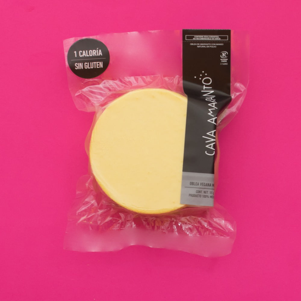 Oblea Vegana Mango (55g) | Casa Amaranto | KMD Kosher Parve