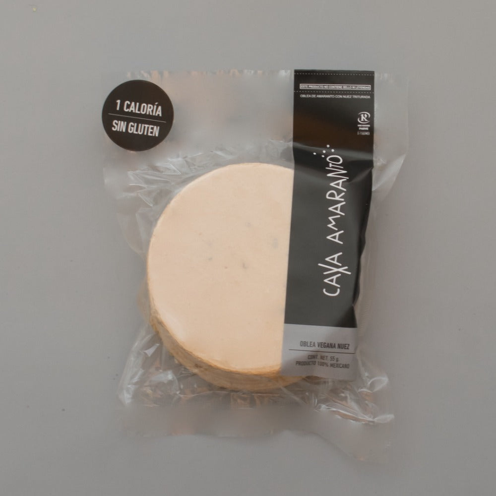 Oblea Vegana Nuez (55g) | Casa Amaranto | KMD Kosher Parve